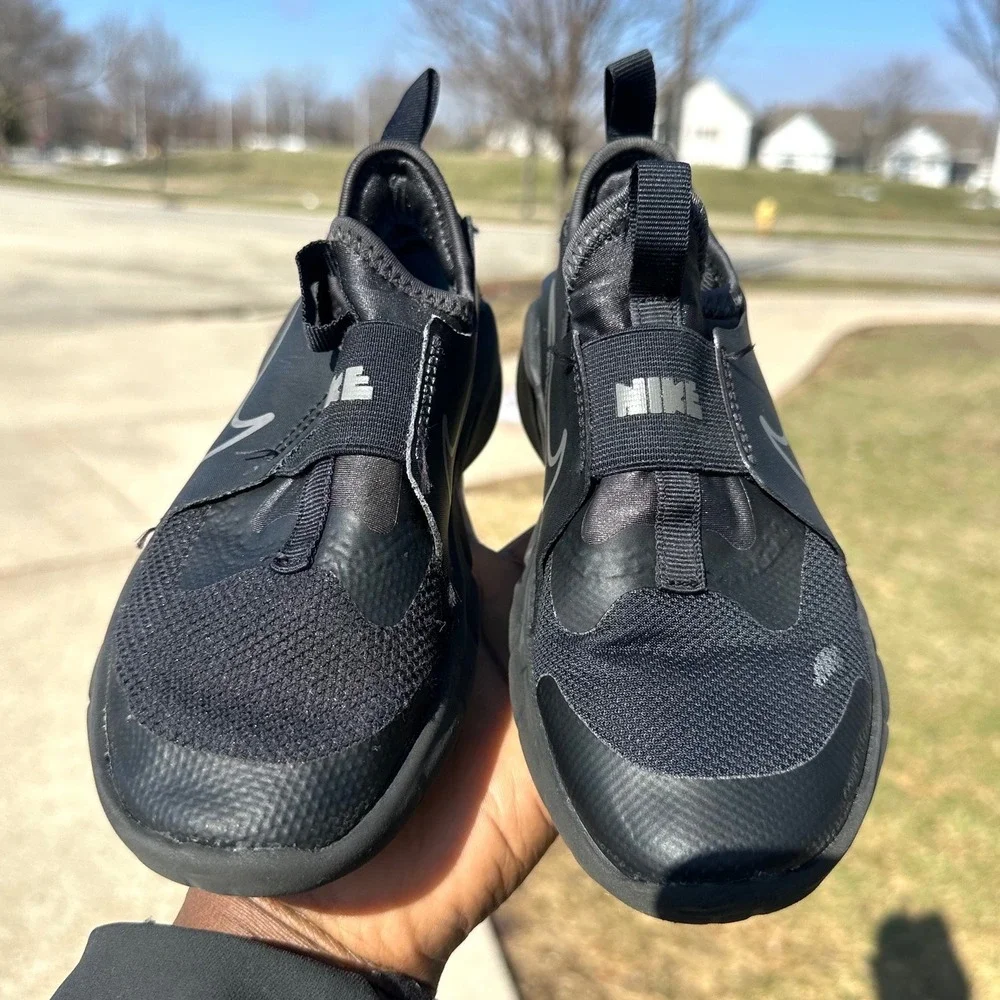 Nike Flex Runner 2 Little Kids Road Running Shoes Size 13 -‎ 13.5 Black Sneakers